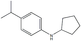 N-cyclopentyl-4-(propan-2-yl)aniline 结构式