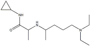 N-cyclopropyl-2-{[5-(diethylamino)pentan-2-yl]amino}propanamide 结构式