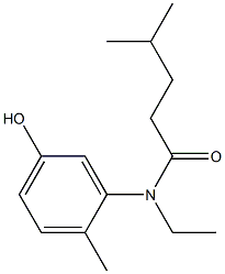 N-ethyl-N-(5-hydroxy-2-methylphenyl)-4-methylpentanamide 结构式