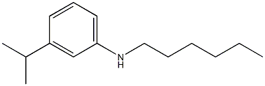 N-hexyl-3-(propan-2-yl)aniline 结构式