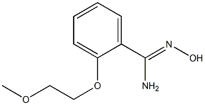 N'-hydroxy-2-(2-methoxyethoxy)benzenecarboximidamide 结构式