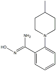 N'-hydroxy-2-(4-methylpiperidin-1-yl)benzene-1-carboximidamide 结构式