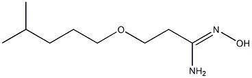 N'-hydroxy-3-[(4-methylpentyl)oxy]propanimidamide 结构式