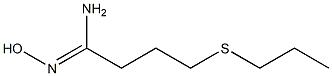 N'-hydroxy-4-(propylsulfanyl)butanimidamide 结构式