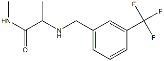 N-methyl-2-({[3-(trifluoromethyl)phenyl]methyl}amino)propanamide 结构式