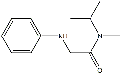 N-methyl-2-(phenylamino)-N-(propan-2-yl)acetamide 结构式