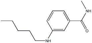 N-methyl-3-(pentylamino)benzamide 结构式