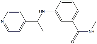 N-methyl-3-{[1-(pyridin-4-yl)ethyl]amino}benzamide 结构式