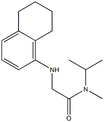 N-methyl-N-(propan-2-yl)-2-(5,6,7,8-tetrahydronaphthalen-1-ylamino)acetamide 结构式