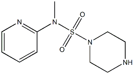 N-methyl-N-(pyridin-2-yl)piperazine-1-sulfonamide 结构式