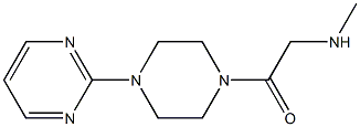 N-methyl-N-[2-oxo-2-(4-pyrimidin-2-ylpiperazin-1-yl)ethyl]amine 结构式