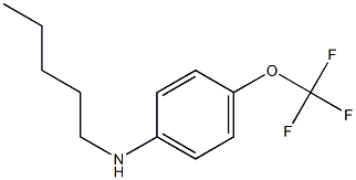 N-pentyl-4-(trifluoromethoxy)aniline 结构式