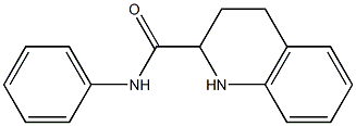 N-phenyl-1,2,3,4-tetrahydroquinoline-2-carboxamide 结构式