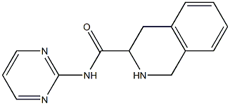 N-pyrimidin-2-yl-1,2,3,4-tetrahydroisoquinoline-3-carboxamide 结构式