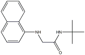 N-tert-butyl-2-(naphthalen-1-ylamino)acetamide 结构式