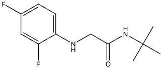 N-tert-butyl-2-[(2,4-difluorophenyl)amino]acetamide 结构式