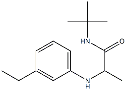 N-tert-butyl-2-[(3-ethylphenyl)amino]propanamide 结构式