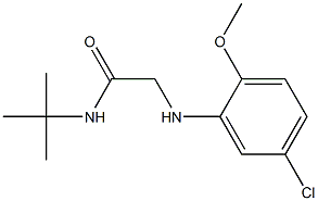 N-tert-butyl-2-[(5-chloro-2-methoxyphenyl)amino]acetamide 结构式