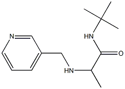 N-tert-butyl-2-[(pyridin-3-ylmethyl)amino]propanamide 结构式