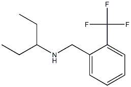 pentan-3-yl({[2-(trifluoromethyl)phenyl]methyl})amine 结构式