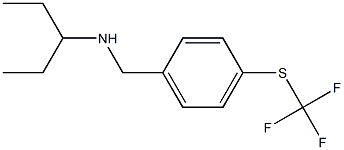 pentan-3-yl({4-[(trifluoromethyl)sulfanyl]phenyl}methyl)amine 结构式