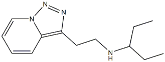 pentan-3-yl(2-{[1,2,4]triazolo[3,4-a]pyridin-3-yl}ethyl)amine 结构式