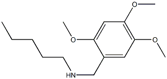 pentyl[(2,4,5-trimethoxyphenyl)methyl]amine 结构式