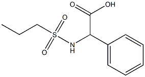 phenyl[(propylsulfonyl)amino]acetic acid 结构式