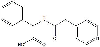 phenyl[(pyridin-4-ylacetyl)amino]acetic acid 结构式
