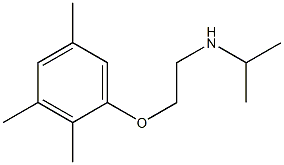 propan-2-yl[2-(2,3,5-trimethylphenoxy)ethyl]amine 结构式