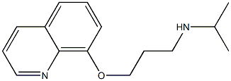 propan-2-yl[3-(quinolin-8-yloxy)propyl]amine 结构式