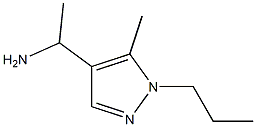 1-(5-Methyl-1-propyl-1H-pyrazol-4-yl)ethylamine 结构式