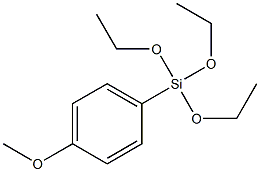 p-METHOXYPHENYLTRIETHOXYSILANE 结构式