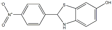2-(4-NITROPHENYL)-2,3-DIHYDROBENZO[D]THIAZOL-6-OL 结构式
