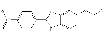 6-(METHOXYMETHOXY)-2-(4-NITROPHENYL)-2,3-DIHYDROBENZO[D]THIAZOLE 结构式