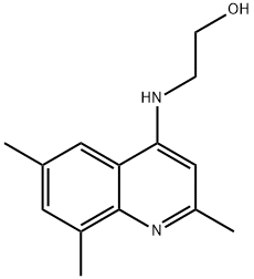 Ethanol,  2-[(2,6,8-trimethyl-4-quinolinyl)amino]- 结构式