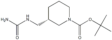 (S)-1-Boc-3-Ureidomethyl-piperidine 结构式