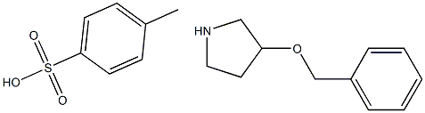 3-BENZYLOXY-PYRROLIDINE TOLUENE-4-SULFONIC ACID 结构式