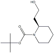 (R)-1-BOC-2-(HYDROXYETHYL)PIPERIDINE 结构式