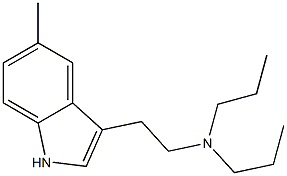 5-methyl-n,n-dipropyltryptamine 结构式