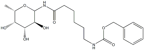 N-[(e-Benzyloxycarbonylamino)caproyl]--L-Fucopyranosylamine 结构式