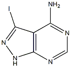 3-iodo-1H-pyrazolo[3,4-d]pyrimidin-4-amine 结构式