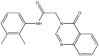 N-(2,3-dimethylphenyl)-2-(4-oxo-3(4H)-quinazolinyl)acetamide 结构式