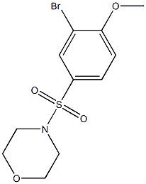 2-bromo-4-(morpholin-4-ylsulfonyl)phenyl methyl ether 结构式