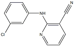 2-(3-chloroanilino)nicotinonitrile 结构式