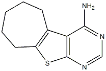 6,7,8,9-tetrahydro-5H-cyclohepta[4,5]thieno[2,3-d]pyrimidin-4-ylamine 结构式