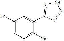 5-(2,5-dibromophenyl)-2H-tetraazole 结构式