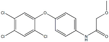 2-methoxy-N-[4-(2,4,5-trichlorophenoxy)phenyl]acetamide 结构式