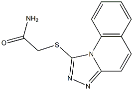 2-([1,2,4]triazolo[4,3-a]quinolin-1-ylsulfanyl)acetamide 结构式