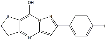 6-(4-iodophenyl)-2,3-dihydropyrazolo[1,5-a]thieno[3,2-d]pyrimidin-9-ol 结构式